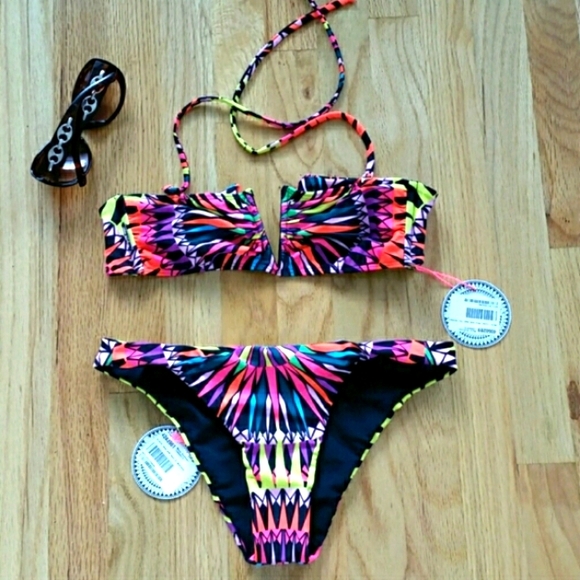 NEW Mara Hoffman Super Nova Bikini SET Top Sz XS Bottom Sx Small - Picture 1 of 4